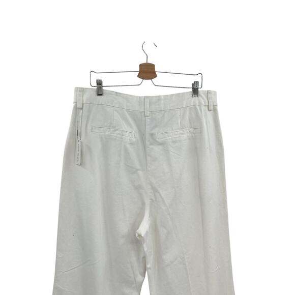 Favorite Daughter The Favorite Pant Denim Wide Leg Geneva White Ivory Size US 18 - Picture 7 of 14